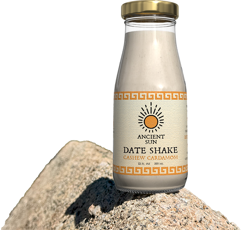 bottle of date shake